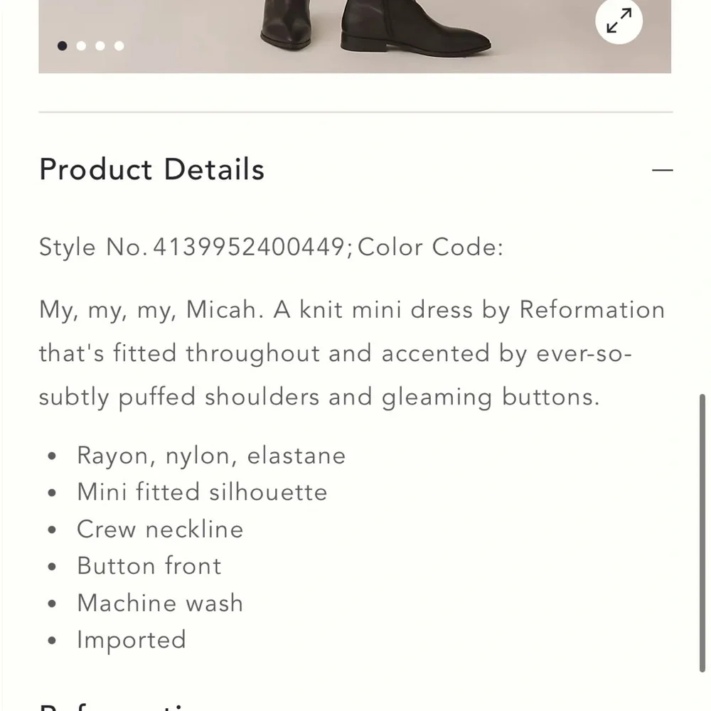 Reformation Micah knit dress - Picture 2 of 11